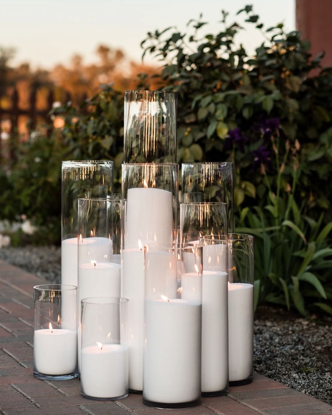 Warm candlelight setting the mood at a refined celebration